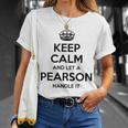 Pearson Funny Surname Family Tree Birthday Reunion Gift Idea Unisex T-Shirt Gifts for Her