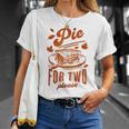 Pie For Two Please Thanksgiving Pregnancy Announcement Baby T-Shirt Gifts for Her