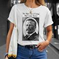 Retro Teddy Roosevelt Campaign Anti-Inflation Rough Rider Unisex T-Shirt Gifts for Her