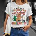 Retro Why Did Cookies Need A Dentist Christmas Crew T-Shirt Gifts for Her
