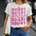 Rodeo White Howdy Western Retro Cowboy Hat Southern Cowgirl Unisex T-Shirt Gifts for Her
