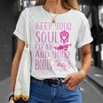 Soul Clean Boots Dirty Cute Pink Cowgirl Boots Rancher Unisex T-Shirt Gifts for Her