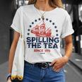Spilling The Tea Since 1773 Unisex T-Shirt Gifts for Her