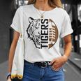 Tigers Swash School Spirit Orange Black Football Sports Fan T-Shirt Gifts for Her