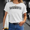 Vintage San Buenaventura Black Text Apparel T-Shirt Gifts for Her