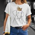 Vizsla Dog Wearing Crown T-Shirt Gifts for Her