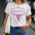 Western Country This Girl Likes Rodeo Vintage Howdy Cowgirl Unisex T-Shirt Gifts for Her