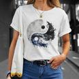 Ying Yang Balance Meditation Water Color Tai Chi Flow State T-Shirt Gifts for Her