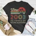 20 Year Old Birthday Vintage 2003 20Th Birthday Unisex T-Shirt Unique Gifts