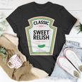 2023 Sweet Relish Diy Halloween Condiment Green Pickle T-Shirt Unique Gifts