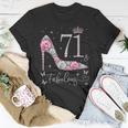 71 & Fabulous 71 Years Old And Fabulous 71St Birthday T-Shirt Unique Gifts