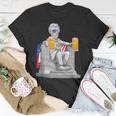 Abe Lincoln4Th Of July Drinkin Memorial T-Shirt Unique Gifts