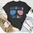 American Dude Sunglasses 4Th Of July Patriotic Boy Men Kids Unisex T-Shirt Unique Gifts