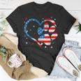 American Flag Patriotic Dog & Cat Paw Print 4Th Of July Unisex T-Shirt Unique Gifts