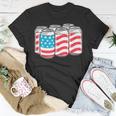 American Funny 4Th Of July Beer Patriotic Usa Flag Pride Unisex T-Shirt Unique Gifts