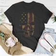 American Skull Flag Patriotic Happy 4Th Of July Unisex T-Shirt Unique Gifts