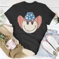 American Smile Face Cowboy Cowgirl 4Th Of July Howdy Rodeo Unisex T-Shirt Unique Gifts