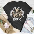 Anatolian Shepherds Rock Cool Dog Trio Playing Guitar T-Shirt Unique Gifts
