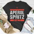 Aperol Spritz Cocktail Party Alcohol Drink Summer Beverage Unisex T-Shirt Unique Gifts