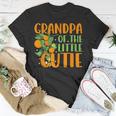 Baby Shower Orange 1St Birthday Party Grandpa Little Cutie Unisex T-Shirt Funny Gifts