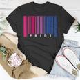 Barcode Bisexual Pride LgbtLesbian Gay Flag Gifts Unisex T-Shirt Unique Gifts