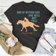 Barrel Racing Christian Cowgirl Western Gift Stuff Unisex T-Shirt Unique Gifts