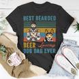 Beer Best Bearded Beer Loving Dog Dad Rat Terrier Personalized Unisex T-Shirt Unique Gifts
