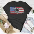 Bell Flight Patriotic Helicopter American Flag Unisex T-Shirt Unique Gifts