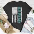 Best Dad Ever With Us American Flag Gift For Fathers Day Gift For Mens Unisex T-Shirt Funny Gifts