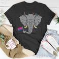 Bisexual Flag Elephant Lgbt Bi Pride Stuff Animal Unisex T-Shirt Unique Gifts