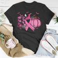 Boo Pumpkin Pink Ribbon Witch Breast Cancer Ghost Halloween T-Shirt Unique Gifts