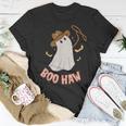 Boohaw Ghost Halloween Cowboy Cowgirl Costume Retro Unisex T-Shirt Unique Gifts