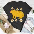 Capybara Flower Lovers Funny Animal Pet Cute Cartoon Comic Unisex T-Shirt Unique Gifts