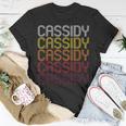 Cassidy Retro Wordmark Pattern Vintage Style T-Shirt Unique Gifts