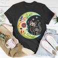 Cat & Moon Sugar Skull Dia De Los Muertos Day Of The Dead T-Shirt Funny Gifts