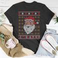 Christmas Let's Go Brandon Santa Claus Ugly Sweater T-Shirt Unique Gifts