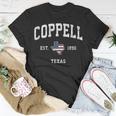 Coppell Texas Tx Vintage American Flag Sports T-Shirt Unique Gifts