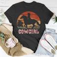 Cowgirl Girl Horse Riding Vintage Style Rodeo Texas Ranch Gift For Womens Unisex T-Shirt Unique Gifts