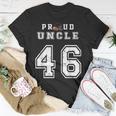 Custom Proud Football Uncle Number 46 Personalized For Men Unisex T-Shirt Unique Gifts