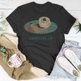 Cute Otter Cayucos California Coast Resident Fisherman T-Shirt Unique Gifts