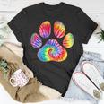 Cute Tie Dye Paw Print Pet Owner Paw Print Tie Dye Dog Lover T-Shirt Personalized Gifts