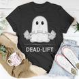 Deadlift Halloween Ghost Weight Lifting Workout T-Shirt Unique Gifts