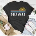 Delaware Home State Pride Retro Vintage Sunrise Unisex T-Shirt Unique Gifts