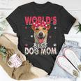 Dog Jack Russell Womens Worlds Best Jack Russell Terrier Dog Mom Funny Mothers Day Unisex T-Shirt Unique Gifts