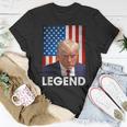 Donald Trump 2024 Shot President Legend American Flag T-Shirt Unique Gifts