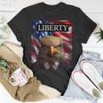 Eagle In A Suit American Flag - 4Th Of July Liberty Unisex T-Shirt Unique Gifts