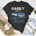 Easily Distracted By Old Pickup Trucks Classic Cars T-Shirt Unique Gifts