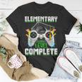 Elementary Level Complete Gamer Graduation Video Games Boys Unisex T-Shirt Unique Gifts