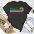 Evergreen Vintage Stripes Allenville Illinois T-Shirt Unique Gifts