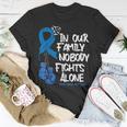 In Our Family Nobody Fights Alone Colon Cancer Awareness T-Shirt Funny Gifts